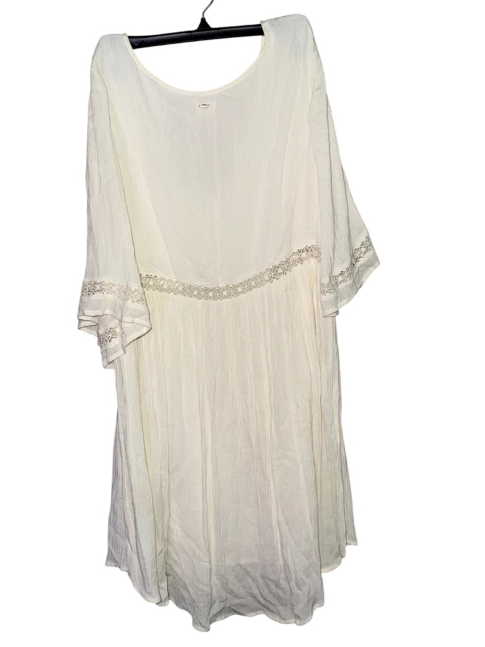 O'Neill Cream V-Neck Lightweight Summer Dress - Picture 2 of 5